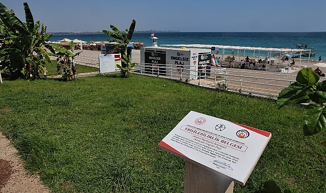 B&uuml;y&uuml;kşehir&rsquo;in engelsiz plajlarına ziyaret&ccedil;i akını