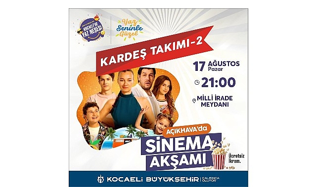 B&uuml;y&uuml;kşehir'le a&ccedil;ık havada sinema keyfi bir başka