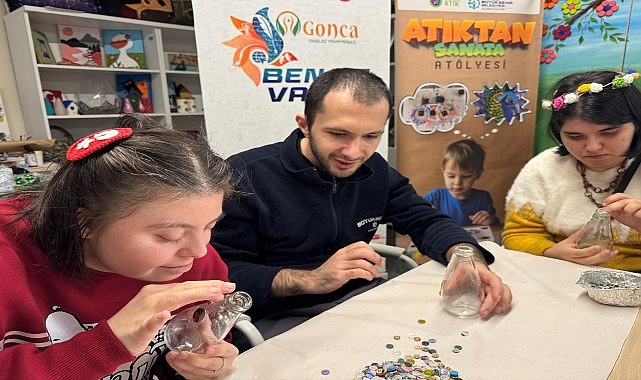 Cam atıklar, Gonca&rsquo;da sanata d&ouml;n&uuml;şt&uuml;
