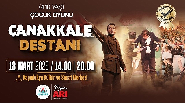&ldquo;&Ccedil;anakkale Destanı&rdquo; &Ccedil;ocuk Tiyatro Oyunu Sahnelenecek