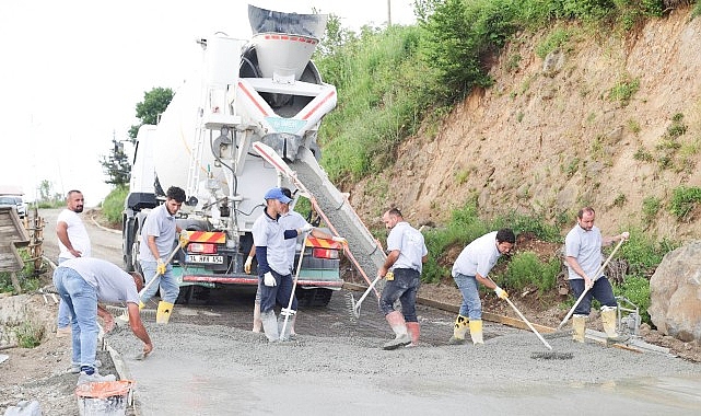 Canik Belediyesi&rsquo;nden Kırsalda Ulaşım Hamlesi