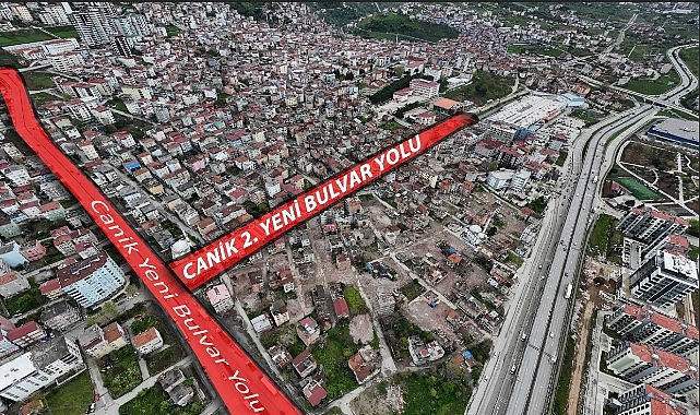 Canik'e 2. Yeni Bulvar Yolu Geliyor