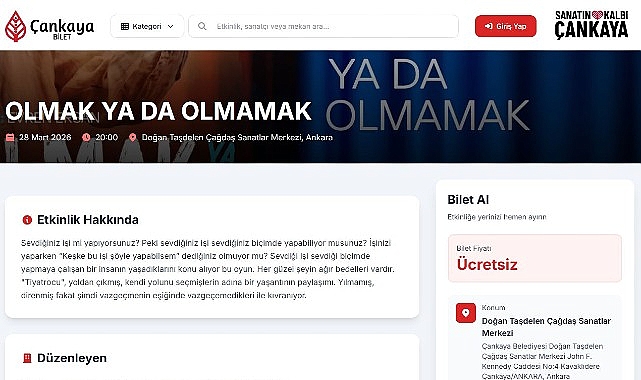 &Ccedil;ankaya Belediyesi&rsquo;nin Elektronik Bilet Uygulaması Başladı