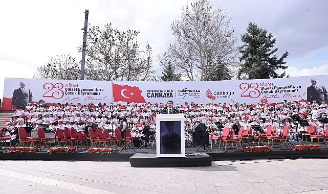 &Ccedil;ankaya&rsquo;da 23 Nisan Ulusal Egemenlik ve &Ccedil;ocuk Bayramı coşkuyla kutlandı