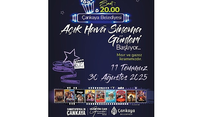 &Ccedil;ankaya&rsquo;da "A&ccedil;ık Hava Sinema G&uuml;nleri" başlıyor