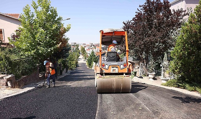 &Ccedil;ankaya'da Asfalt Mesaisi Devam Ediyor