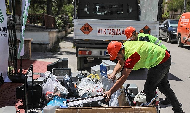 &Ccedil;ankaya&rsquo;da Elektronik Atıklar Geri D&ouml;n&uuml;ş&uuml;me Kazandırılıyor