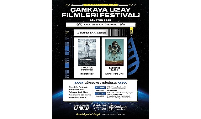 &Ccedil;ankaya'da Uzay Filmleri Festivali 2 Ağustos&rsquo;ta Başlıyor