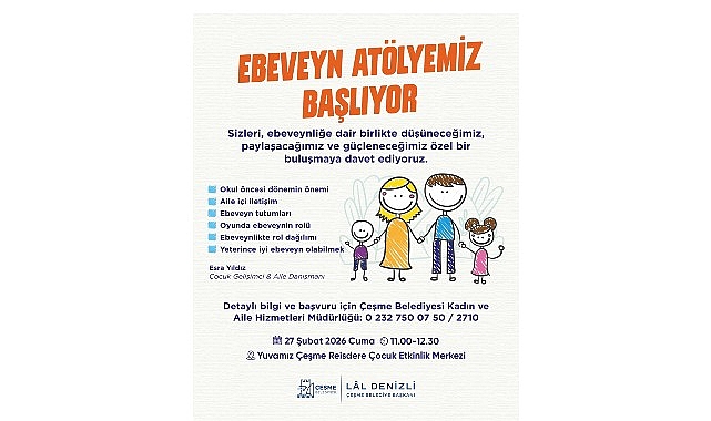 &Ccedil;eşme Belediyesi&rsquo;nden ebeveynlere destekleyici at&ouml;lye