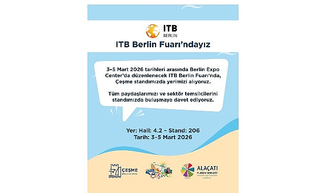 &Ccedil;eşme, ITB Berlin 2026&rsquo;da d&uuml;nyaya tanıtılacak