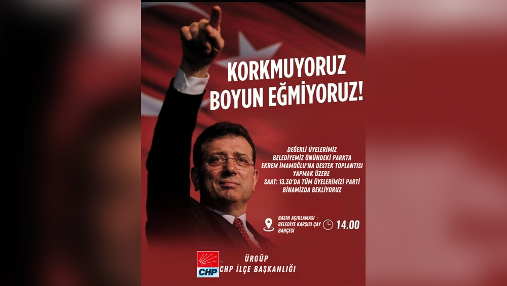 &Uuml;rg&uuml;p'te CHP'liler İmamoğlu İ&ccedil;in Bir Araya Geldi