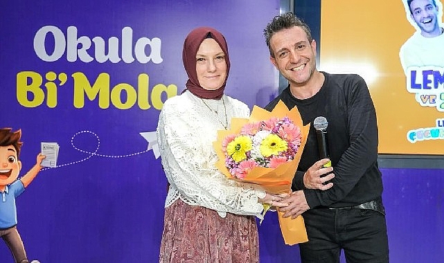 &Ccedil;ocuklar 'Lemi Abi'nin renkli d&uuml;nyasına konuk oldu