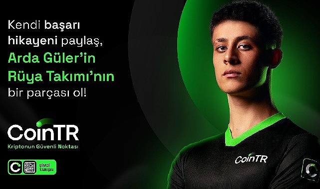 CoinTR ve Arda G&uuml;ler&rsquo;den r&uuml;ya takımı
