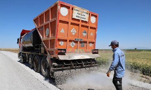 &Ccedil;umra Belediyesi 600 Bin m&sup2; Asfalt Serimi Yaptı