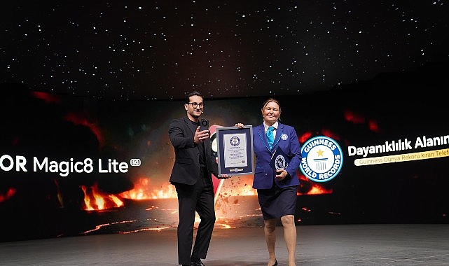Dayanıklılığıyla Guinness D&uuml;nya Rekoru kıran HONOR Magic8 Lite T&uuml;rkiye&rsquo;de satışta