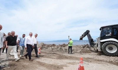 Değirmendere sahili yeni bir y&uuml;ze kavuşuyor