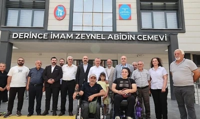 Derince&rsquo;nin yeni cemevindeki son kontrolleri Başkan B&uuml;y&uuml;kakın yaptı