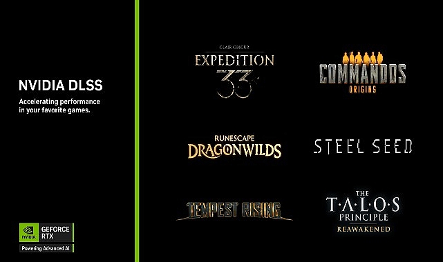 DLSS, Steel Seed, The Talos Principle: Reawakened ve daha fazlası dahil olmak &uuml;zere 6 yeni oyunda performansı hızlandırıyor
