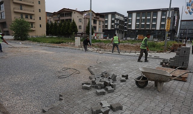Dumlupınar Mahallesi&rsquo;nde Parke &Ccedil;alışmaları Devam Ediyor