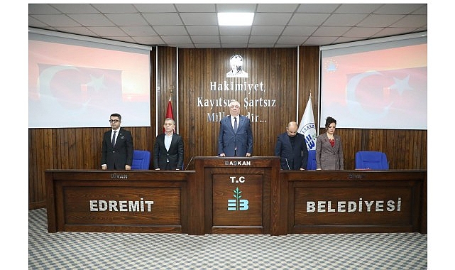 Edremit Belediye Meclisi&rsquo;nde yılın ilk toplantısı yapıldı