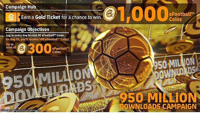 eFootball&trade; D&uuml;nya &Ccedil;apında 950 Milyon İndirmeye Ulaştı