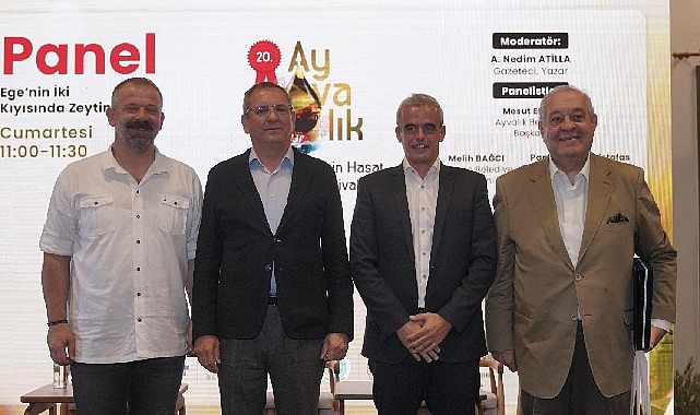 Ege'nin İki Kıyısında Zeytinin Dostluğu: 20. Ayvalık Uluslararası Zeytin Hasat ve Turizm Festivali'nde Panel Yoğun İlgi G&ouml;rd&uuml;