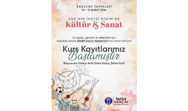 Ege&rsquo;nin İncisi Didim&rsquo;de K&uuml;lt&uuml;r ve Sanat Kursları Başlıyor