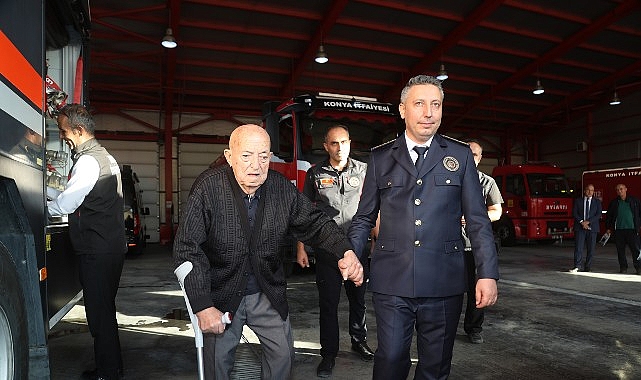 Emektar İtfaiye M&uuml;d&uuml;r&uuml;&rsquo;nden Konya İtfaiyesi&rsquo;ne Anlamlı Ziyaret