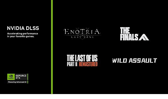 Enotria: The Last Song, THE FINALS ve Wild Assault Oyunları DLSS 4 ve &Ccedil;oklu Kare Oluşturma desteği Alıyor