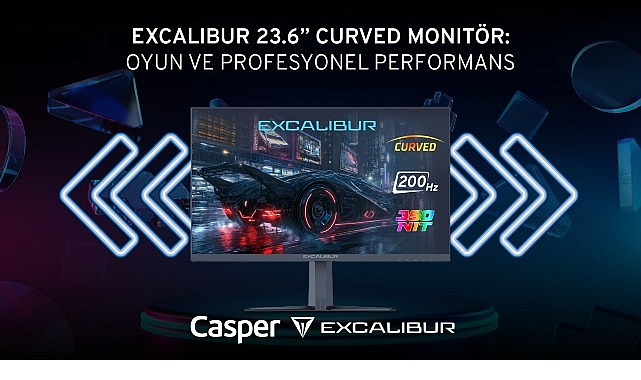 Excalibur 23.6&rdquo; Curved Monit&ouml;r&rsquo;den 200 Hz ve 1 ms tepki s&uuml;resiyle kesintisiz oyun deneyimi