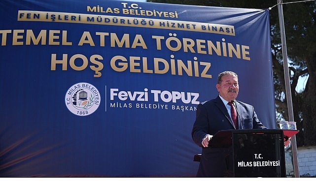 Fen İşleri M&uuml;d&uuml;rl&uuml;ğ&uuml; Binasının Temeli T&ouml;renle Atıldı