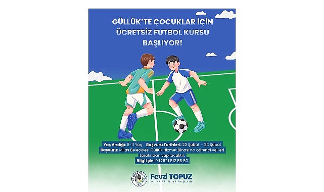 Futbol Kursu İ&ccedil;in G&uuml;ll&uuml;k&rsquo;te Kayıtlar Başladı