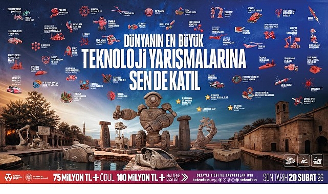 Geleceği &Uuml;retenler TEKNOFEST&rsquo;te Buluşuyor;  2026 Teknoloji Yarışmalarına Başvurular Başladı!