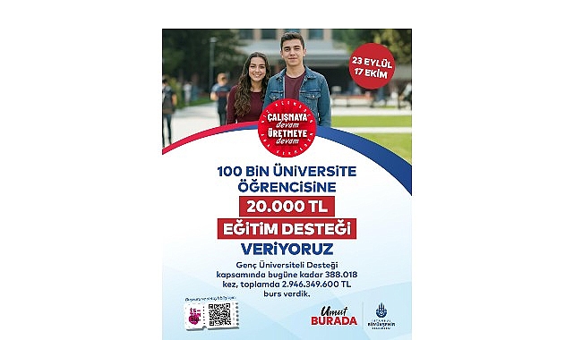 Gen&ccedil; &Uuml;niversiteli Desteği&rsquo;ne Başvurular 23 Eyl&uuml;l&rsquo;de Başlıyor