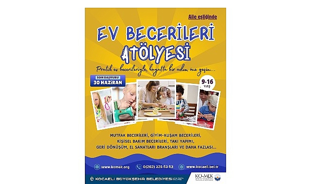 Gen&ccedil;ler, bu at&ouml;lye ile ev becerilerini geliştirecek