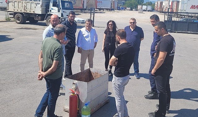 G&ouml;lc&uuml;k Belediyesi Personeline Yangın Eğitimi Verildi