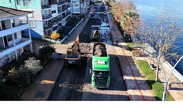 G&ouml;lc&uuml;k Halıdere Sahil Caddesi&rsquo;ne kapsamlı yenileme