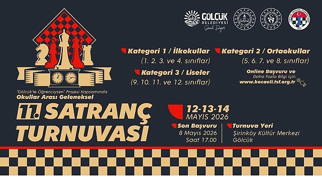 G&ouml;lc&uuml;k&rsquo;te 11. Geleneksel Satran&ccedil; Turnuvası Başlıyor