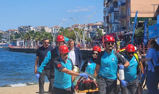 G&ouml;lc&uuml;k'te Ger&ccedil;eğini Aratmayan Tatbikat
