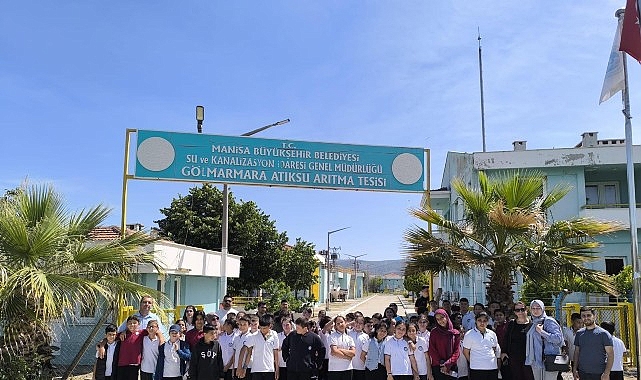 G&ouml;lmarmaralı &ouml;ğrenciler arıtma tesisinde suyun değerini yerinde &ouml;ğrendi