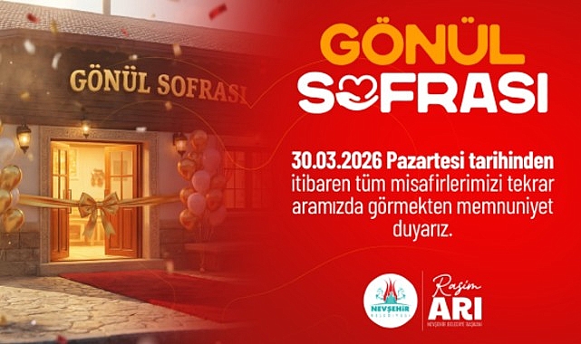 G&ouml;n&uuml;l Sofrası Restoran 30 Mart&rsquo;da Hizmet Vermeye Başlayacak