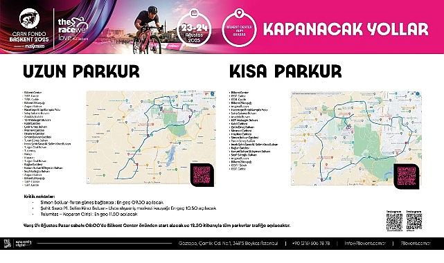 Gran Fondo Başkent Bisiklet Yarışı -24 Ağustos Pazar G&uuml;n&uuml; Kapanacak Yollar Bilgisi