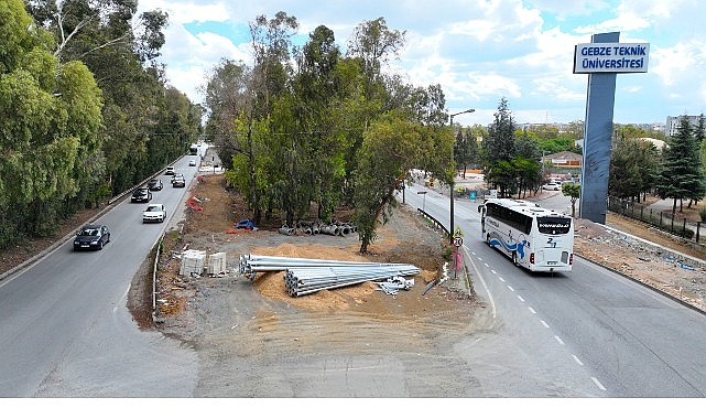 GT&Uuml; Kavşağı yeni haliyle trafiği rahatlatacak