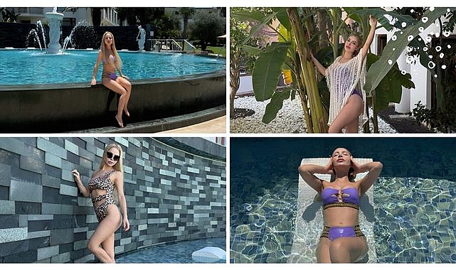 G&uuml;l G&ouml;k&ccedil;e Korkmaz'dan yeni şarkısı &ouml;ncesi tatil pozları