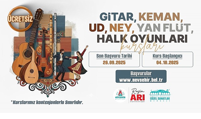 G&uuml;zel Sanatlar Merkezi&rsquo;mizin Yeni D&ouml;nem Kurslarını Ka&ccedil;ırmayın