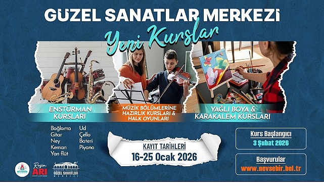 G&uuml;zel Sanatlar Merkezi&rsquo;nde Yeni D&ouml;nem Kursları Başlıyor