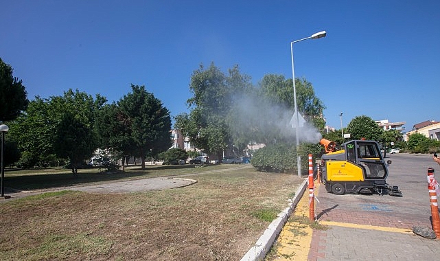 G&uuml;zelbah&ccedil;e Belediyesi &uuml;&ccedil; ay s&uuml;recek kapsamlı ila&ccedil;lama &ccedil;alışması başlattı