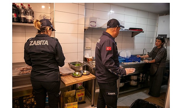 G&uuml;zelbah&ccedil;e Belediyesi zabıta ekiplerinden restoranlara sıkı denetim