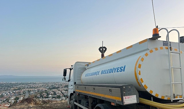 G&uuml;zelbah&ccedil;e Belediyesi'nden yangın Teyakkuzu