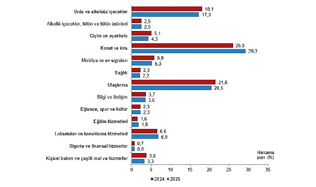 Hanehalkı T&uuml;ketim Harcaması, 2025